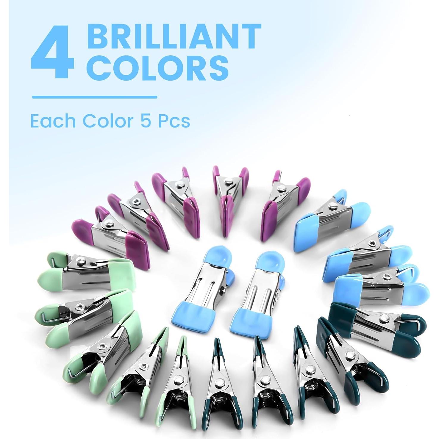 Pinzas para Ropa FXJHUDH 20 Pcs Acero Inoxidable 5.51 cm