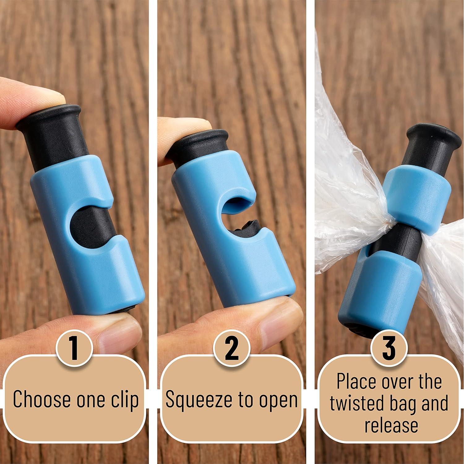 Clips para bolsas de pan Mr. Pen - 8 paquetes multicolor