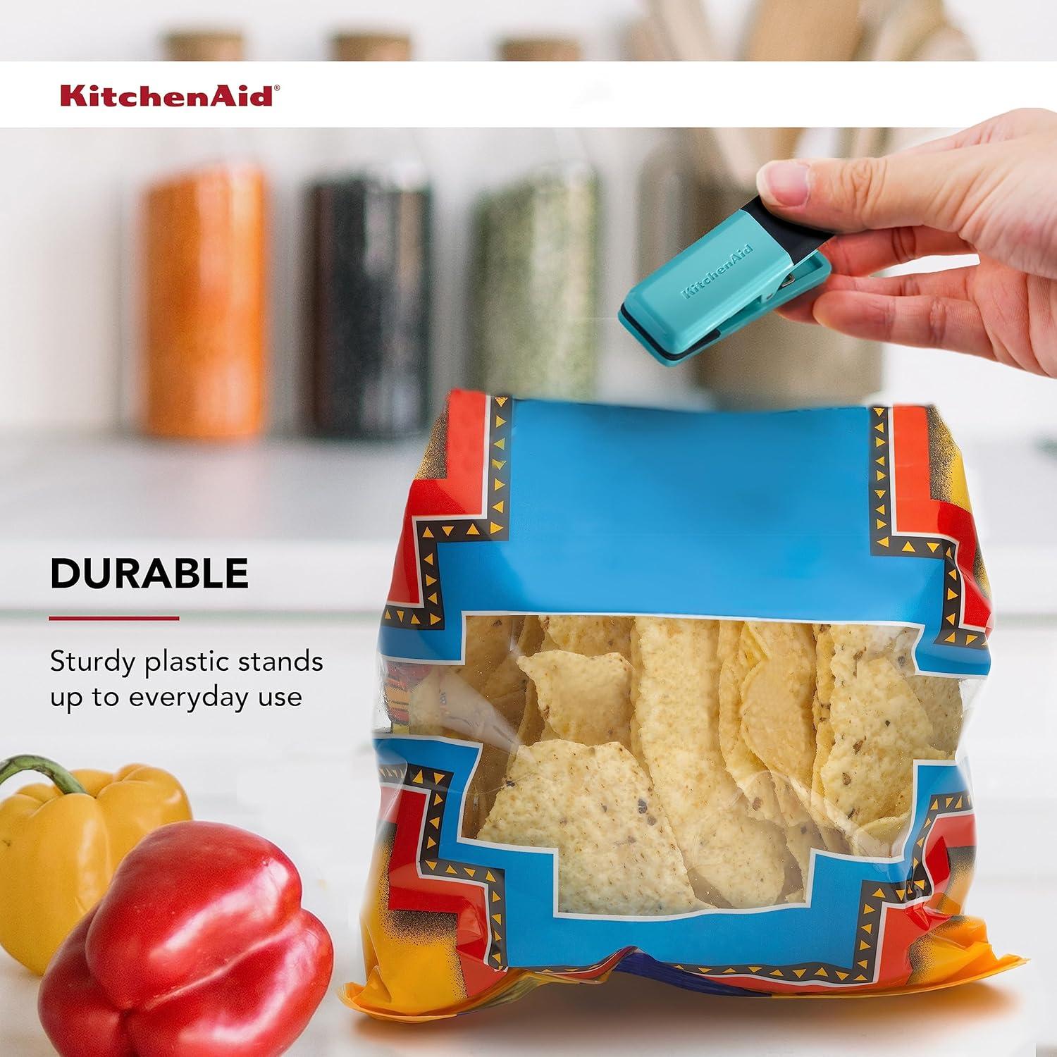 Set de 4 Pinzas de Cocina KitchenAid Aqua Sky, Antideslizantes