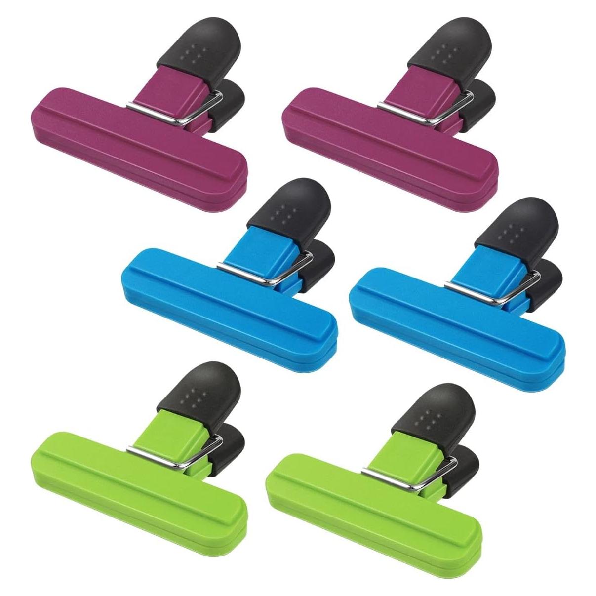 Paquete de 6 Clips Selladores de Alimentos TKYPZY - Colores Variados