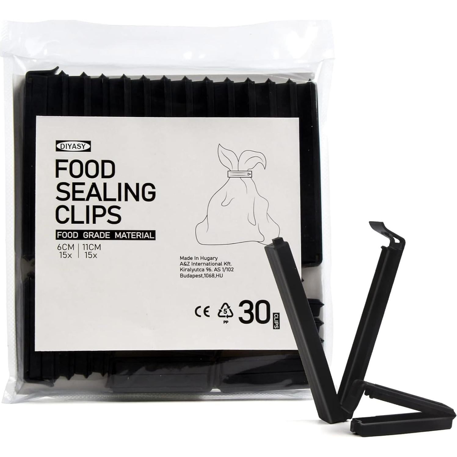 Clips para Bolsas de Comida DIYASY - 30 Clips Reutilizables