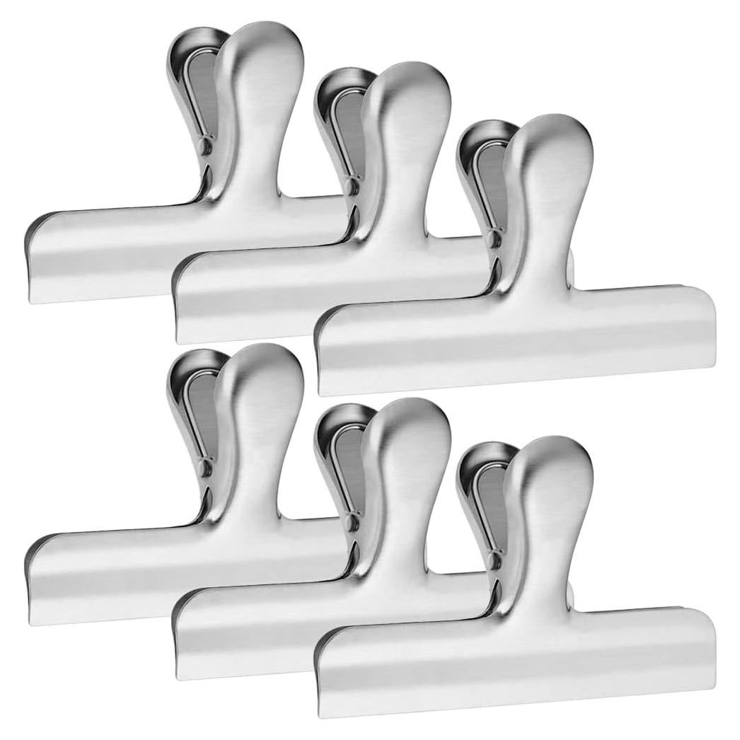 Paquete de 6 Clips de Bolsa DanziX Acero Inoxidable 11.94 cm