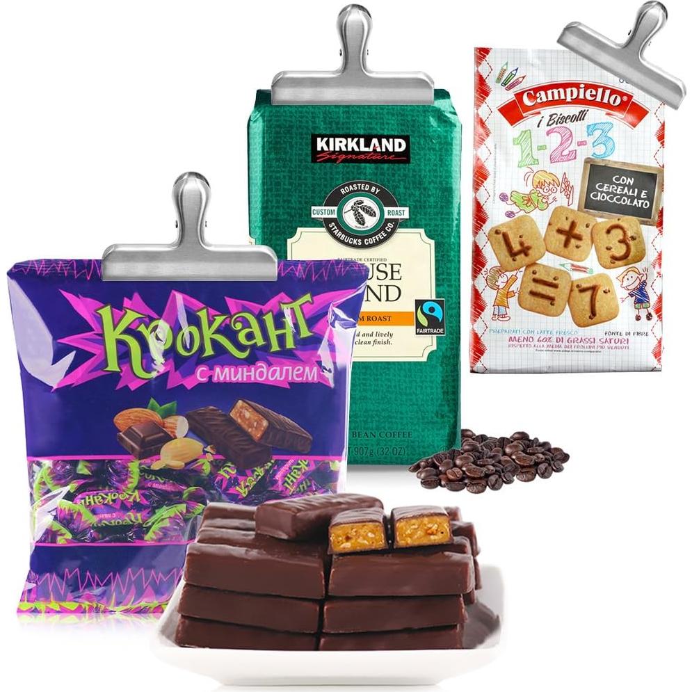 Paquete de 6 Clips de Bolsa DanziX Acero Inoxidable 11.94 cm