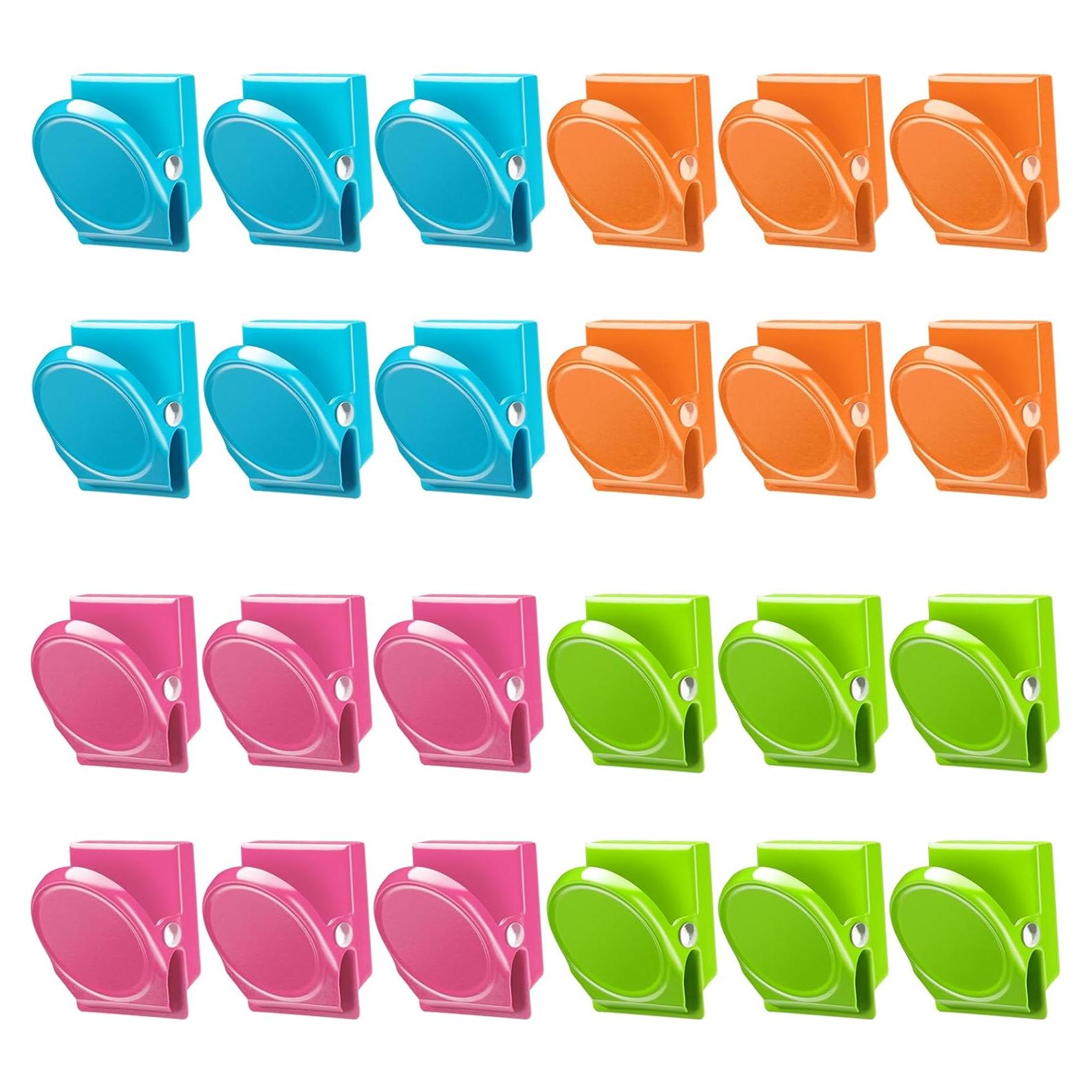 Clips Magnéticos VICNOVA 24 Piezas Multicolor Alta Resistencia