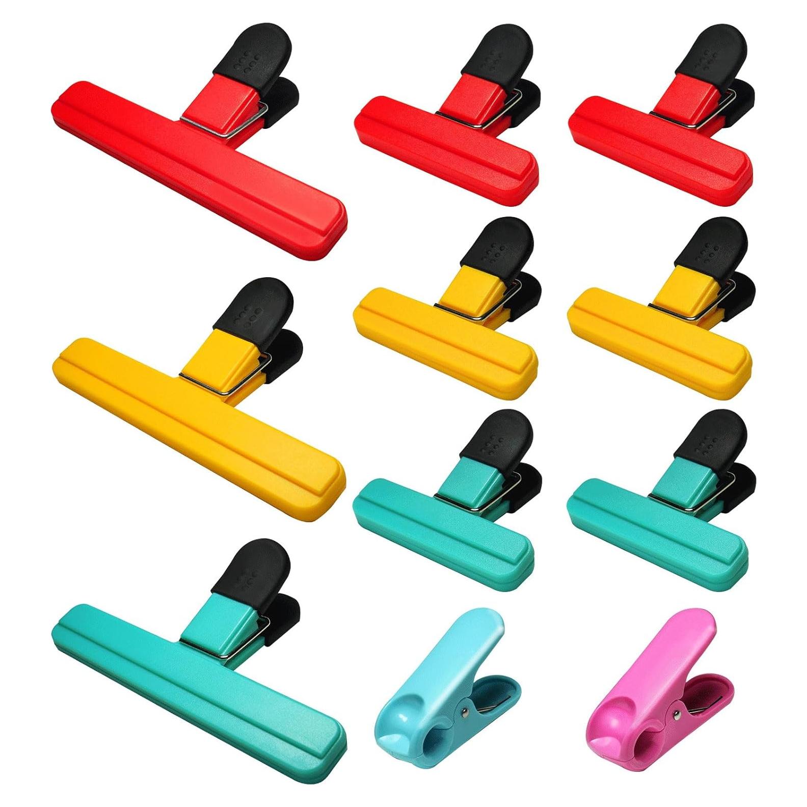 Paquete de 11 Clips para Alimentos Aranray - Estilo Brillante