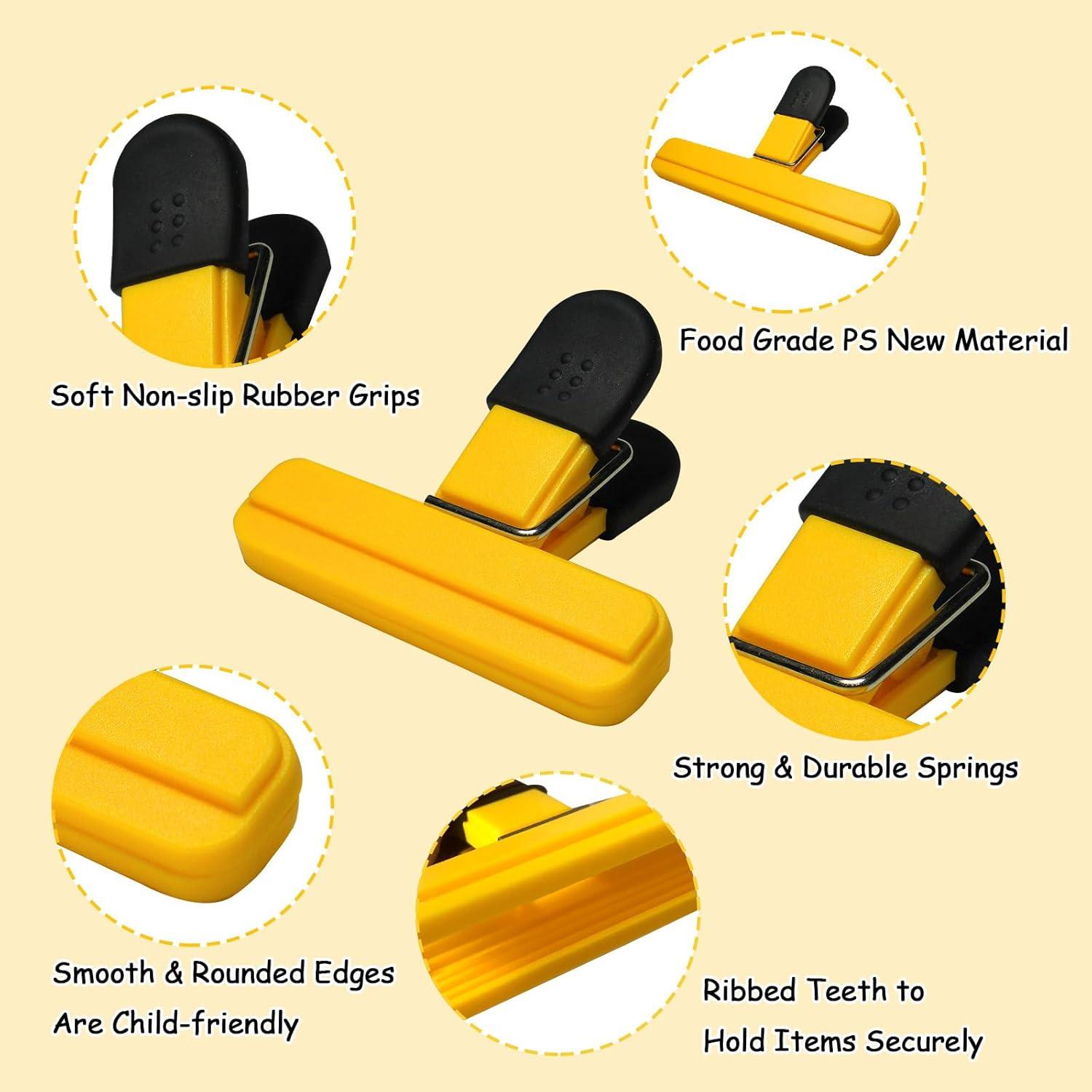 Paquete de 11 Clips para Alimentos Aranray - Estilo Brillante