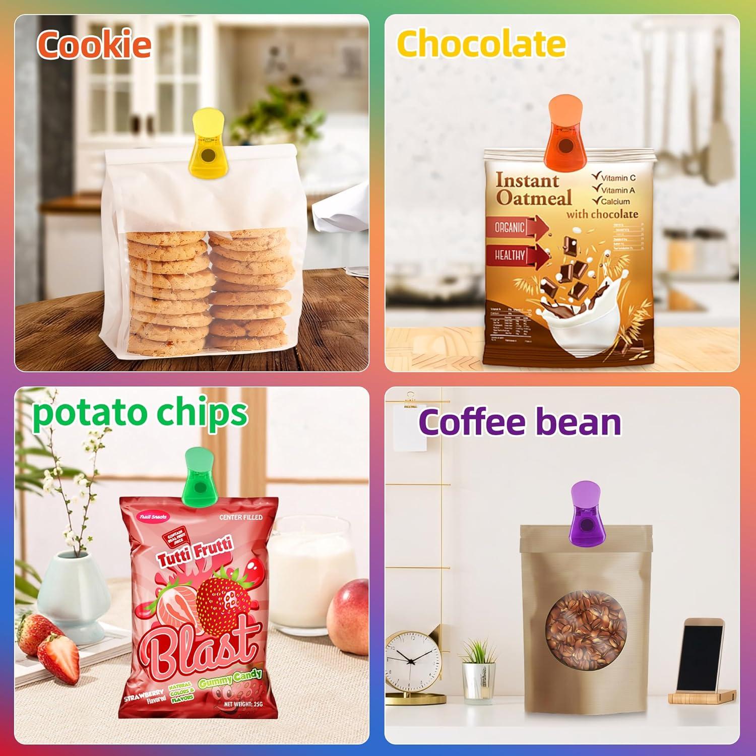 Clips para Sellar Bolsas Ninth Five - Paquete de 12 Unidades