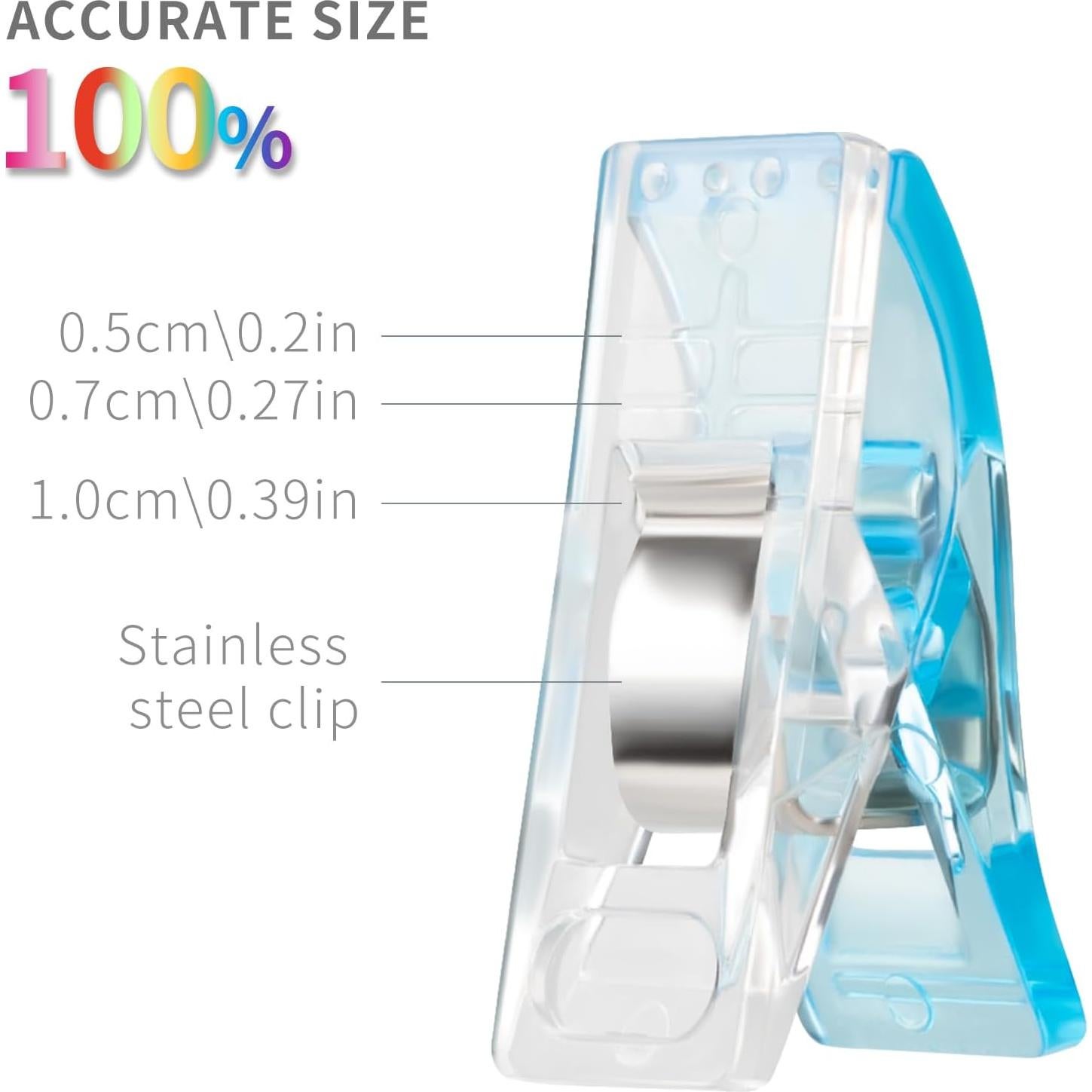 Pinzas de Costura Multifuncionales MumCraft - 100 Piezas Colores Variados