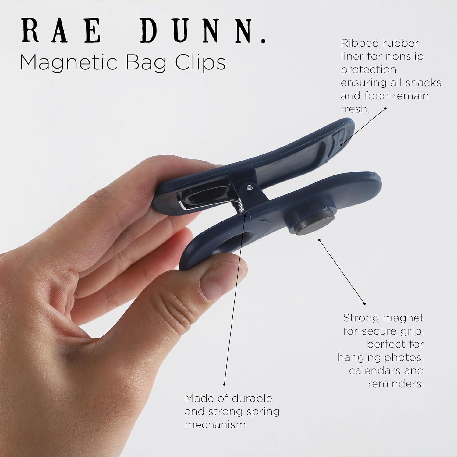 Pinzas para bolsas Rae Dunn - Paquete de 10, azul