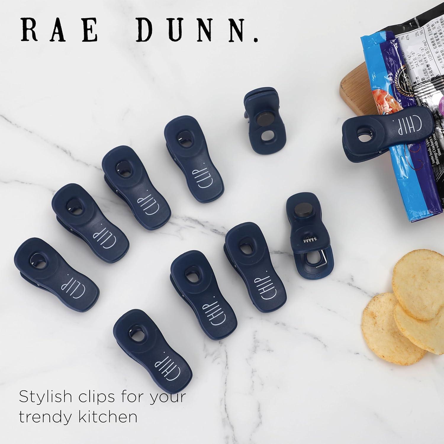 Pinzas para bolsas Rae Dunn - Paquete de 10, azul