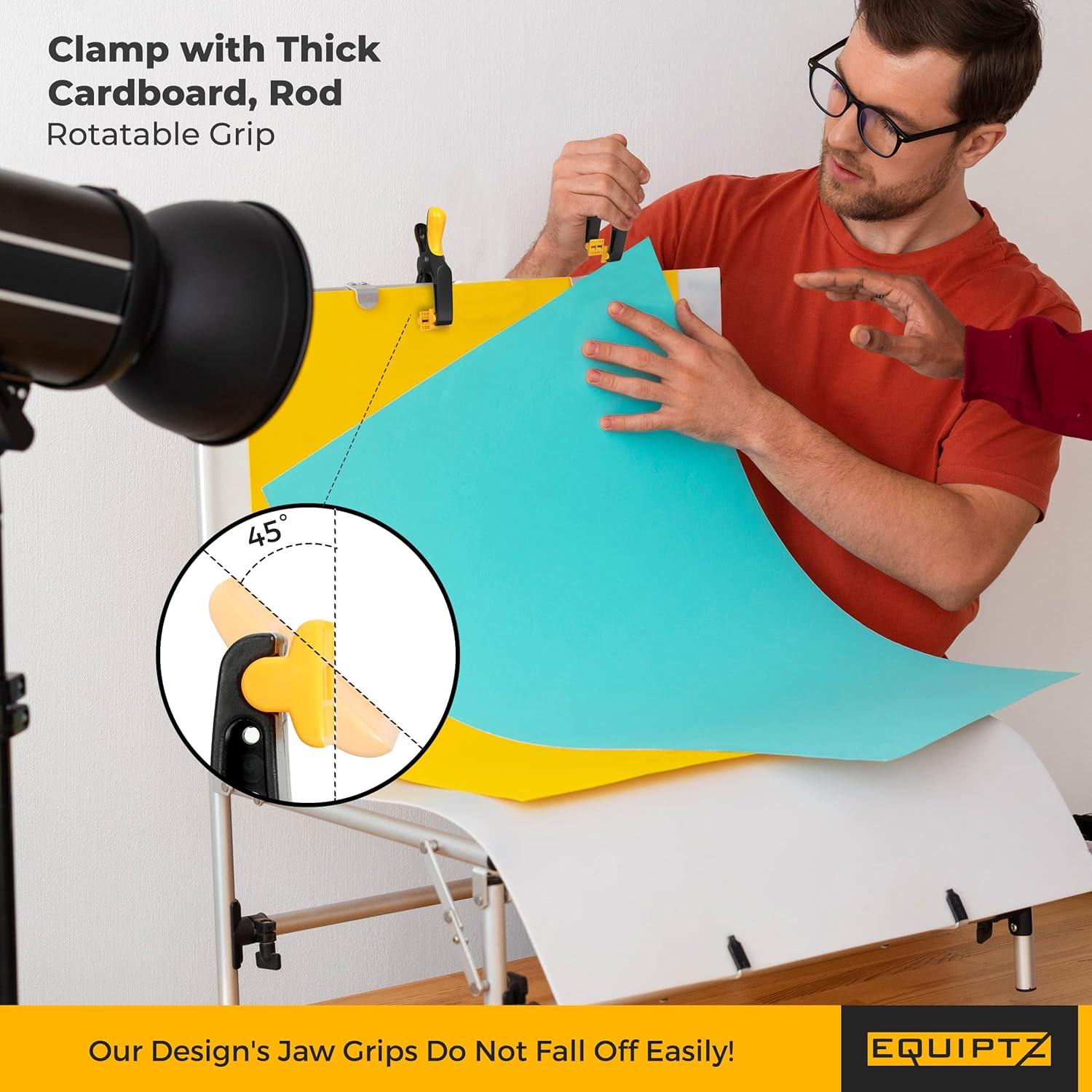 Pinzas de resorte EQUIPTZ 10 unidades 10 cm alta resistencia