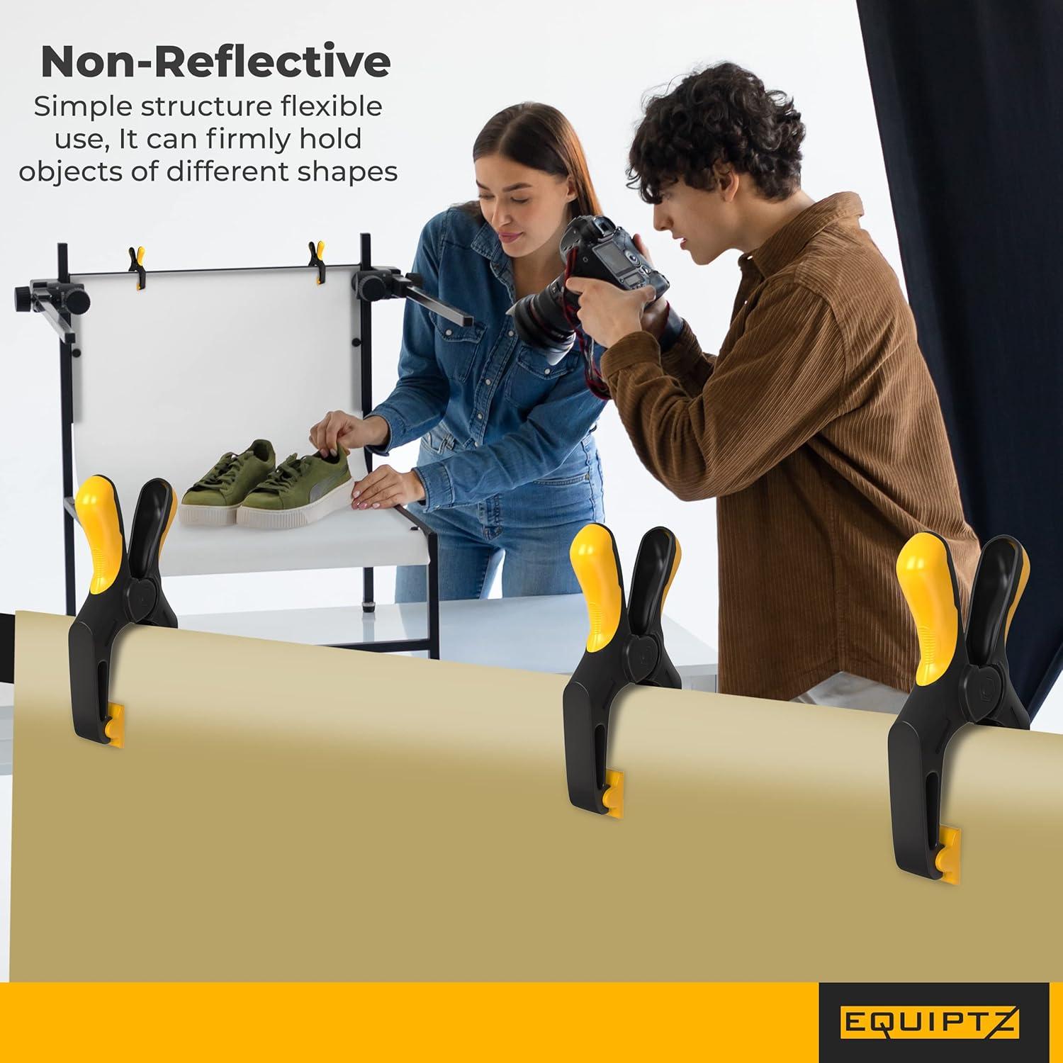 Pinzas de resorte EQUIPTZ 10 unidades 10 cm alta resistencia