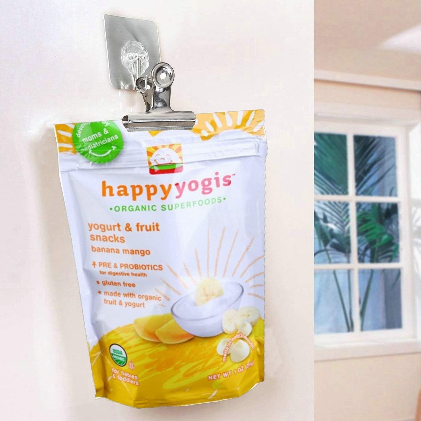 Pinzas para bolsas Jxystore, acero inoxidable, 18 piezas