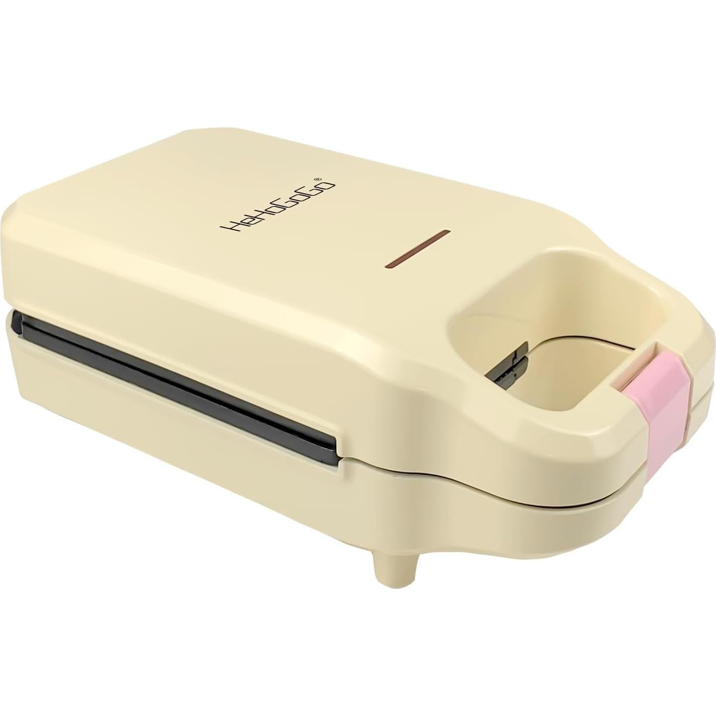 Máquina de Waffles Eléctrica HeHoGoGo 2 en 1 Antiadherente