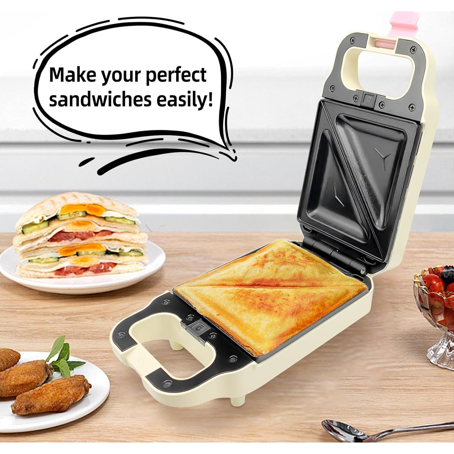 Máquina de Waffles Eléctrica HeHoGoGo 2 en 1 Antiadherente