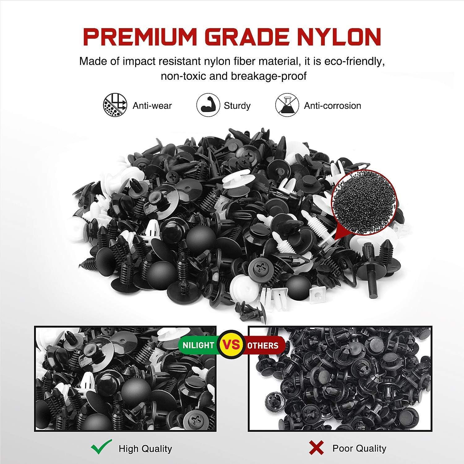 Kit 415 Piezas Clips de Retención Nilight CL-19 para Autos