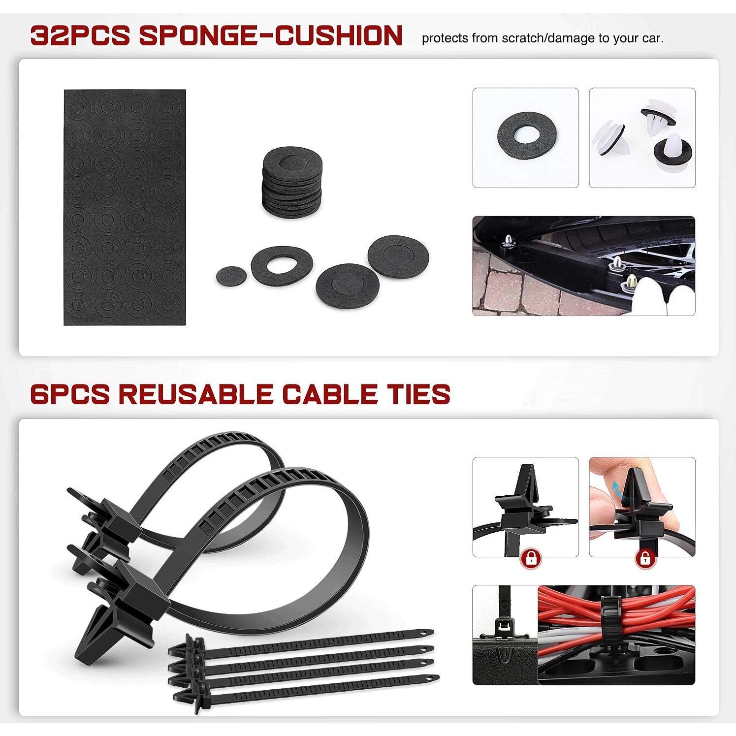 Kit 415 Piezas Clips de Retención Nilight CL-19 para Autos