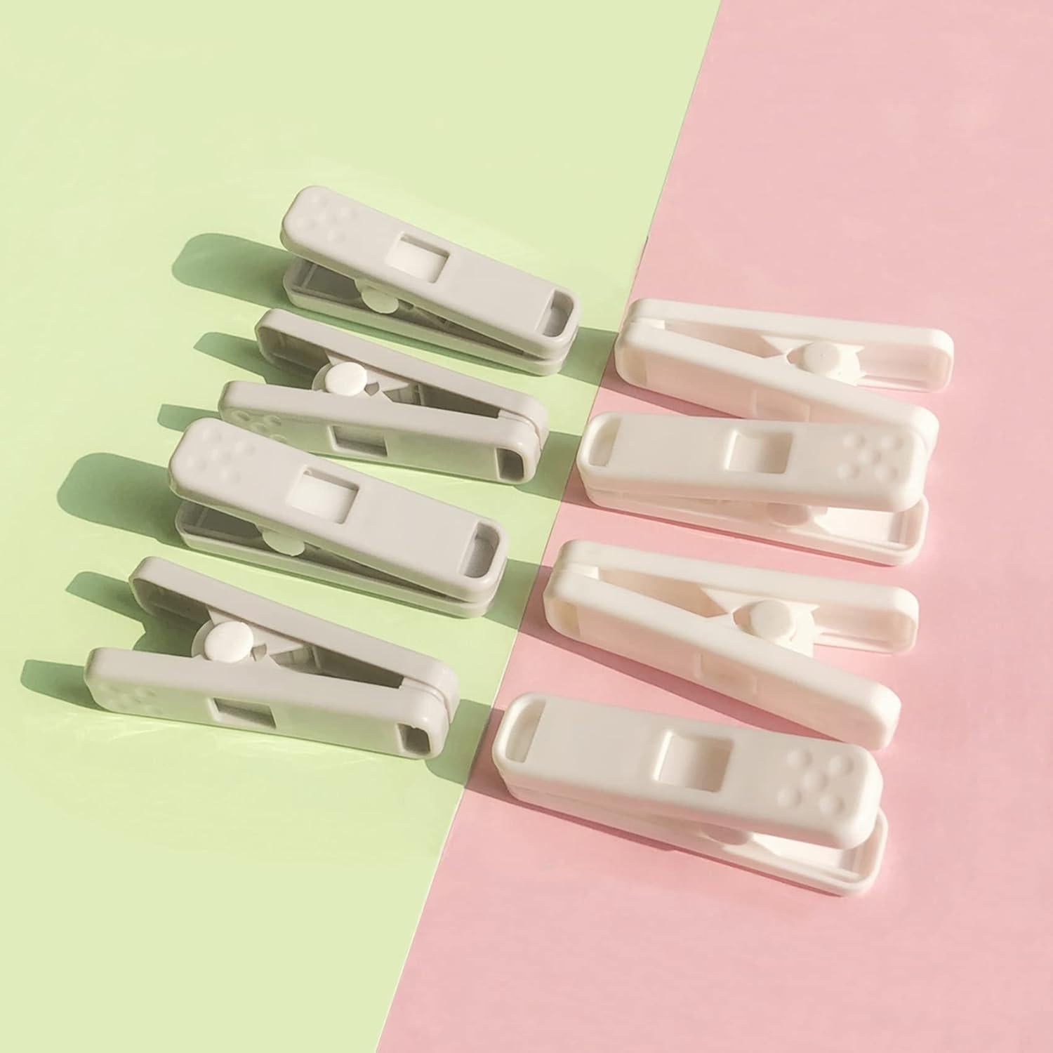 Pinzas de Ropa MEOVVZOO 16 Piezas Antideslizantes Gris