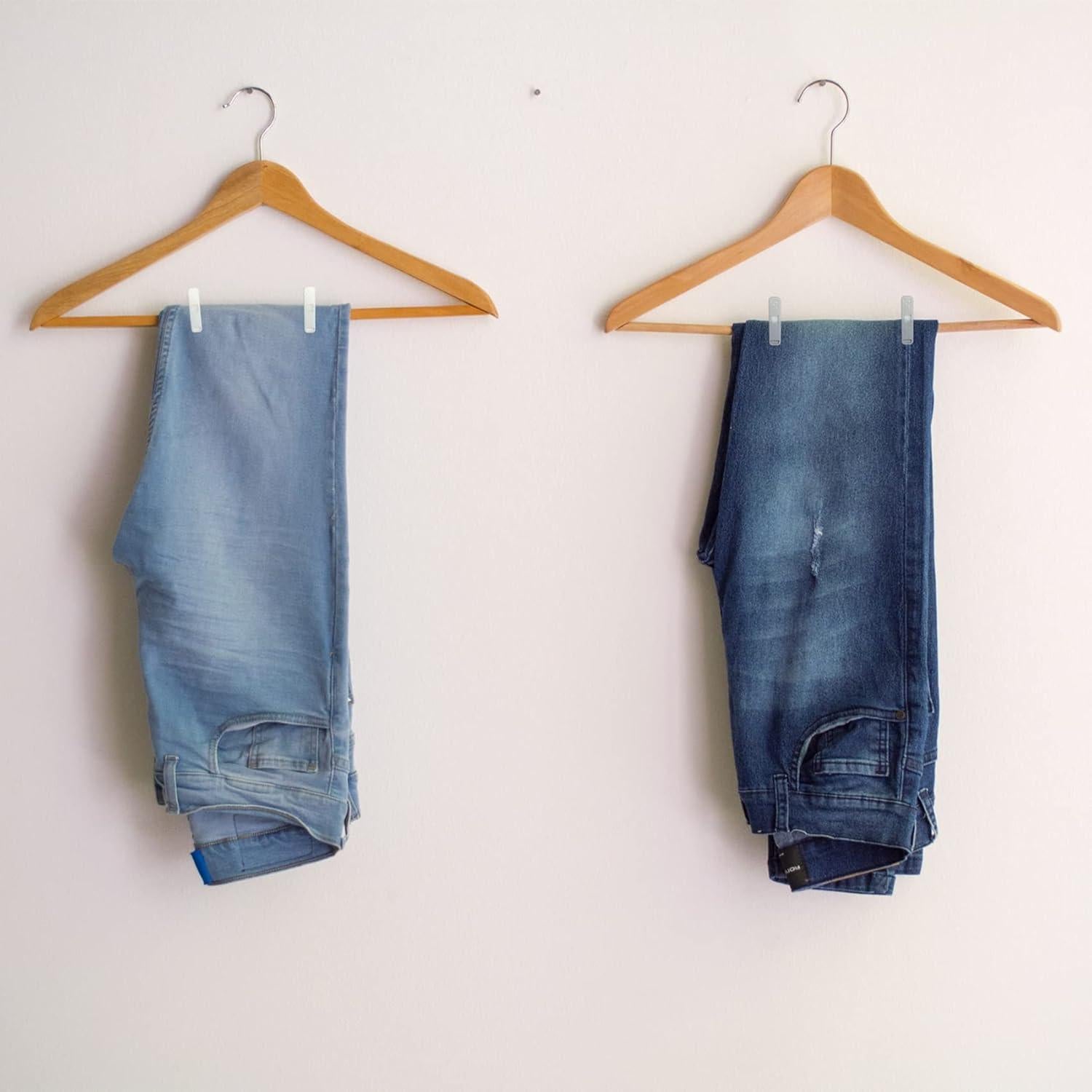 Pinzas de Ropa MEOVVZOO 16 Piezas Antideslizantes Gris