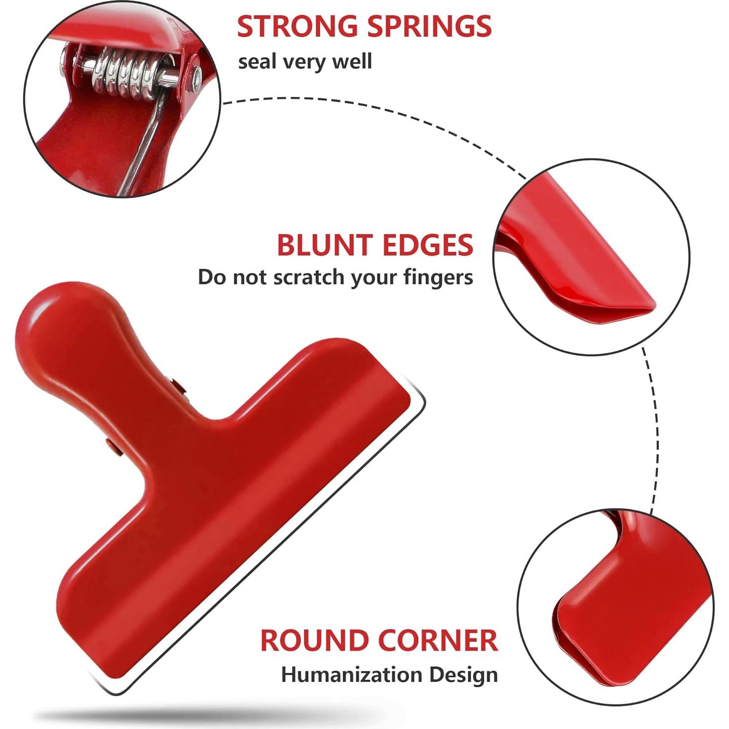 Clips para bolsas TONOS 3in - 6 colores Macaron