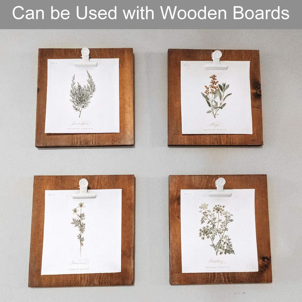 Clips de Bull Grandes Coideal - Paquete de 12 Blancos 6,35 cm