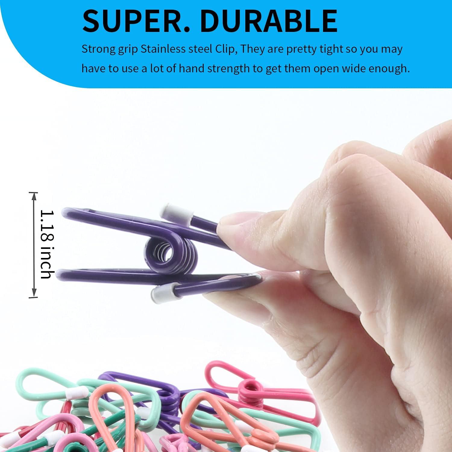 30 Pinzas para Papas Fritas H MI PVC Reutilizables 5 cm