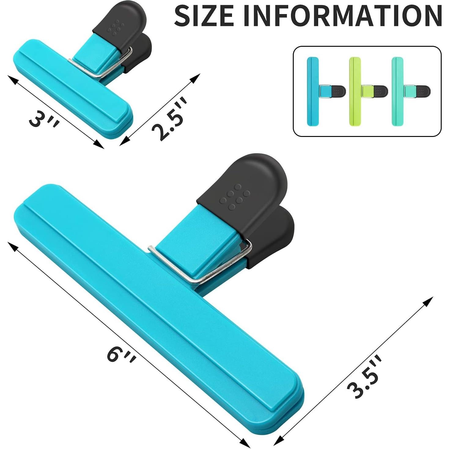Clips para bolsas de alimentos DSNDVES 6 Pcs herméticos