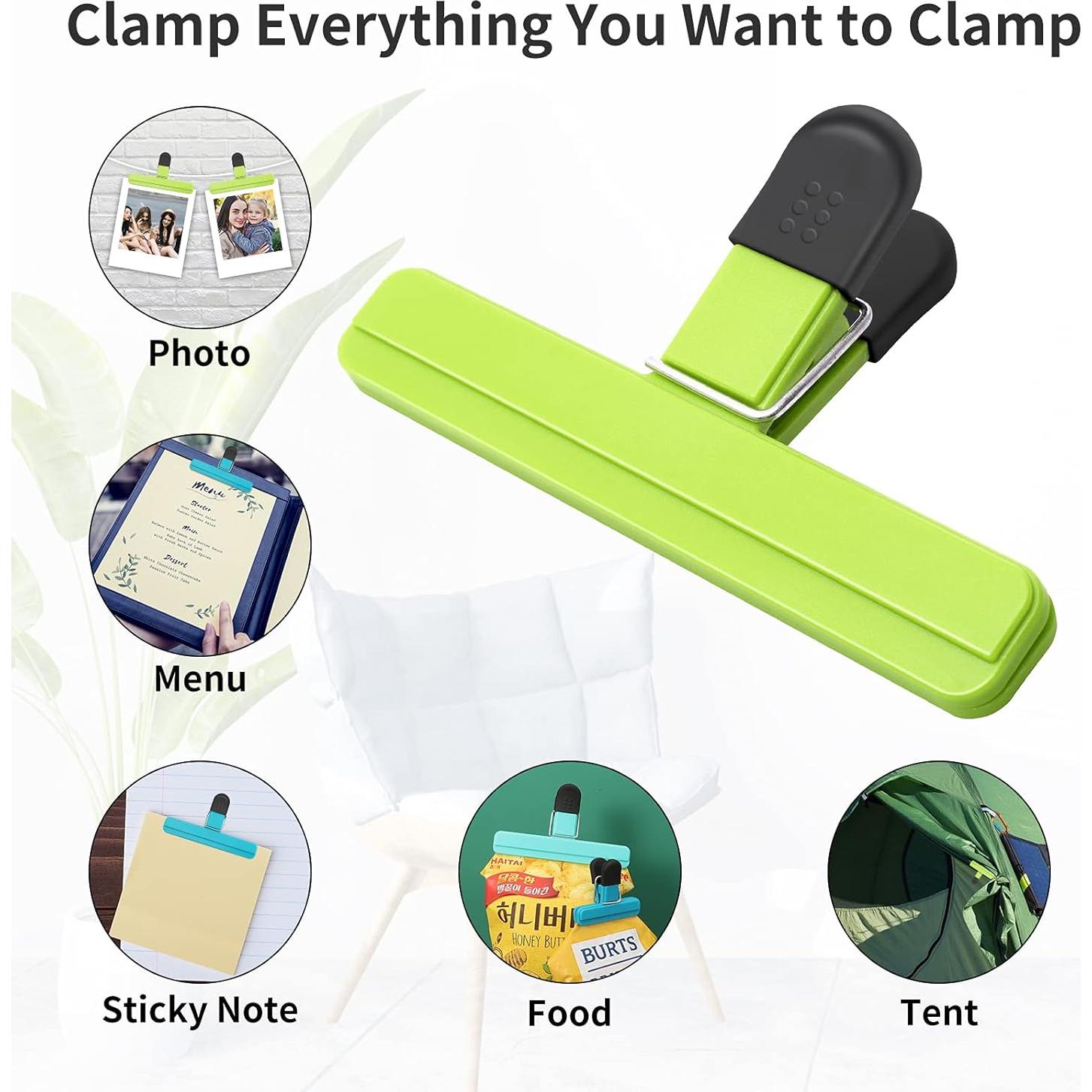 Clips para bolsas de alimentos DSNDVES 6 Pcs herméticos