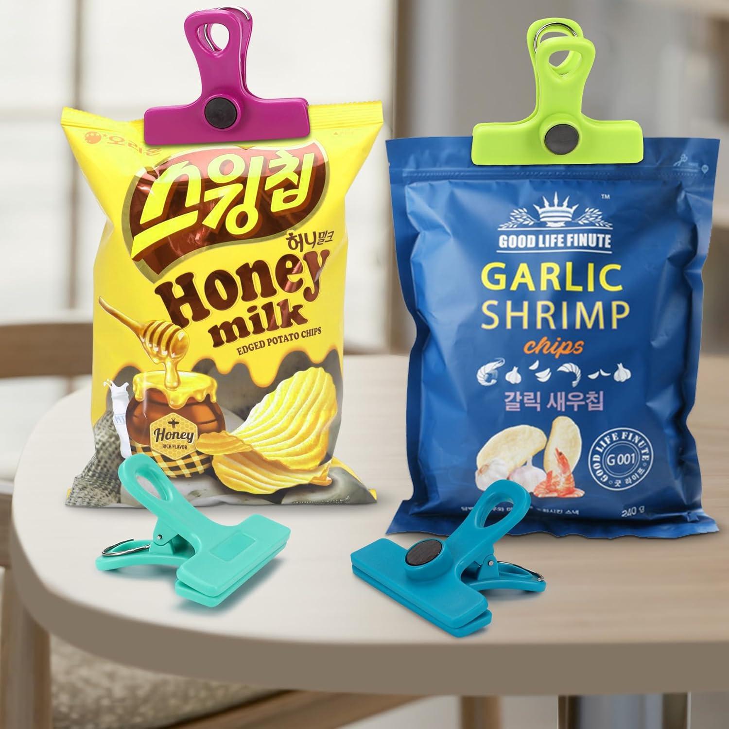 Clips Magnéticos TACGEA para Alimentos - 8 Piezas