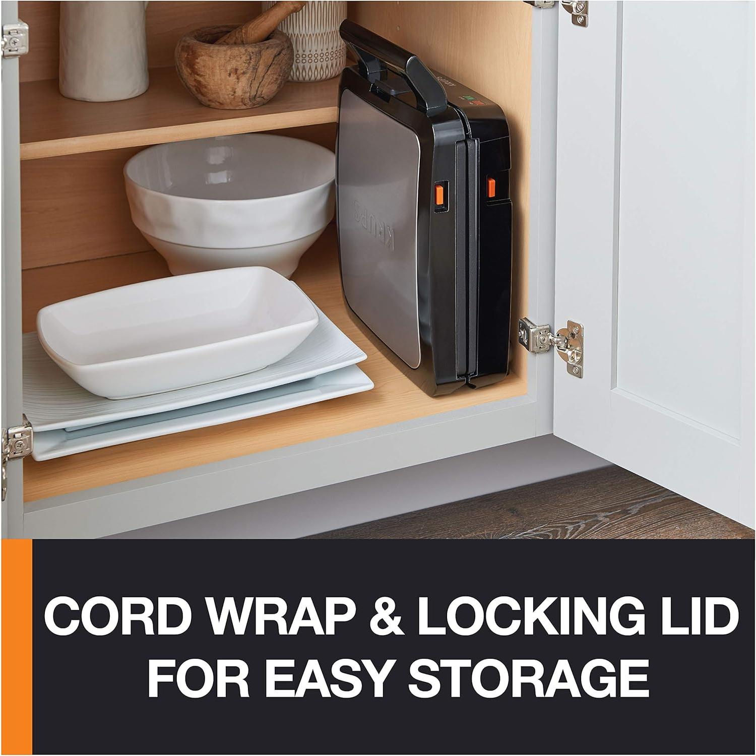 Máquina de Waffles Belgas KRUPS 4 Rebanadas Acero Inoxidable