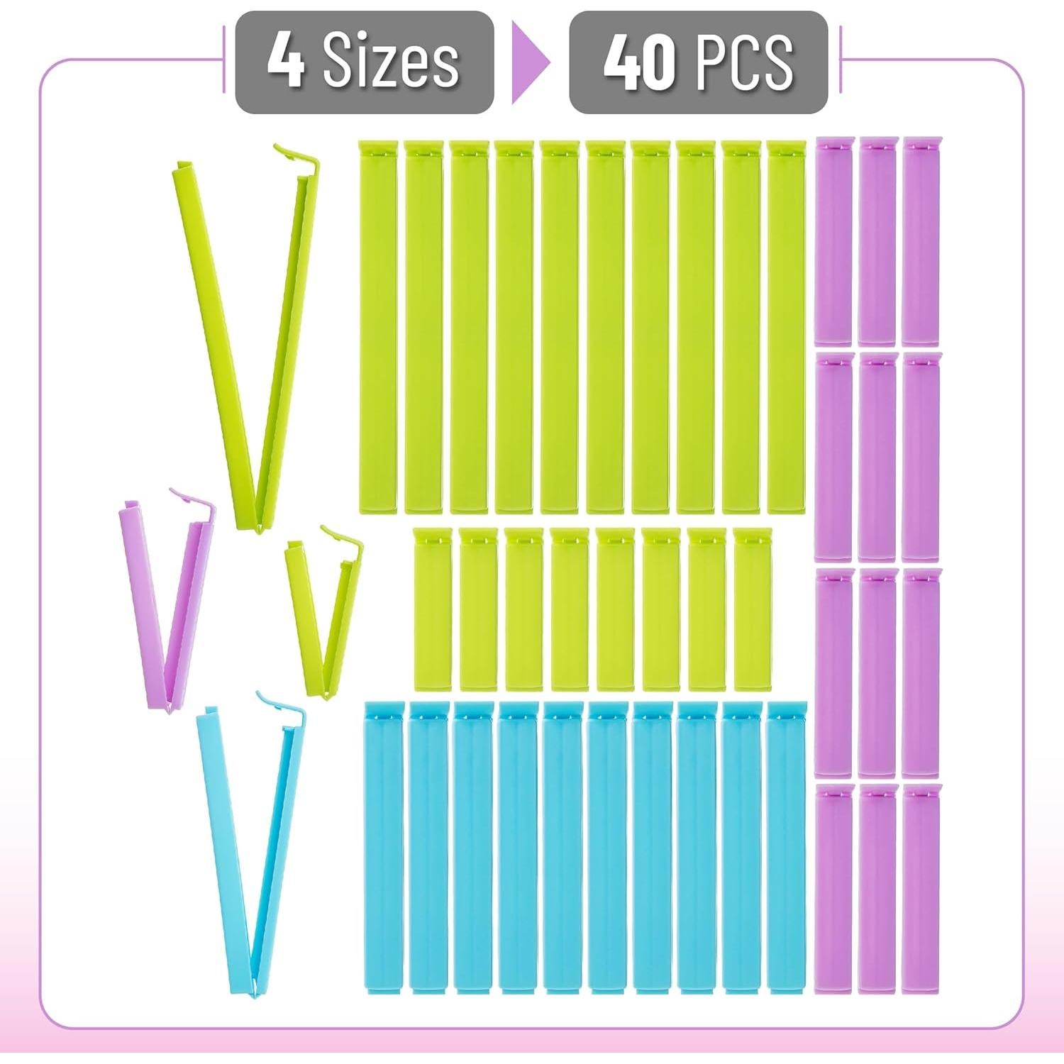 Clips para Sellar Bolsas de Comida Mr. Pen 40 Piezas