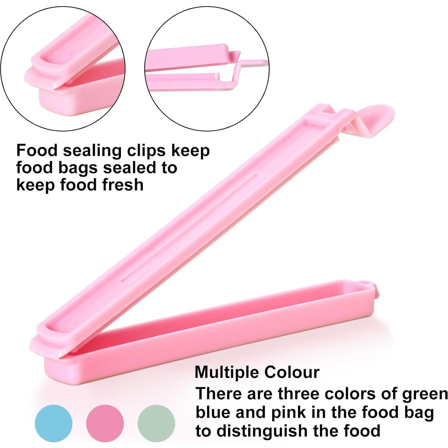 Set 40 Clips de Sellado Zhtulck para Alimentos 14.99cm y 11.99cm