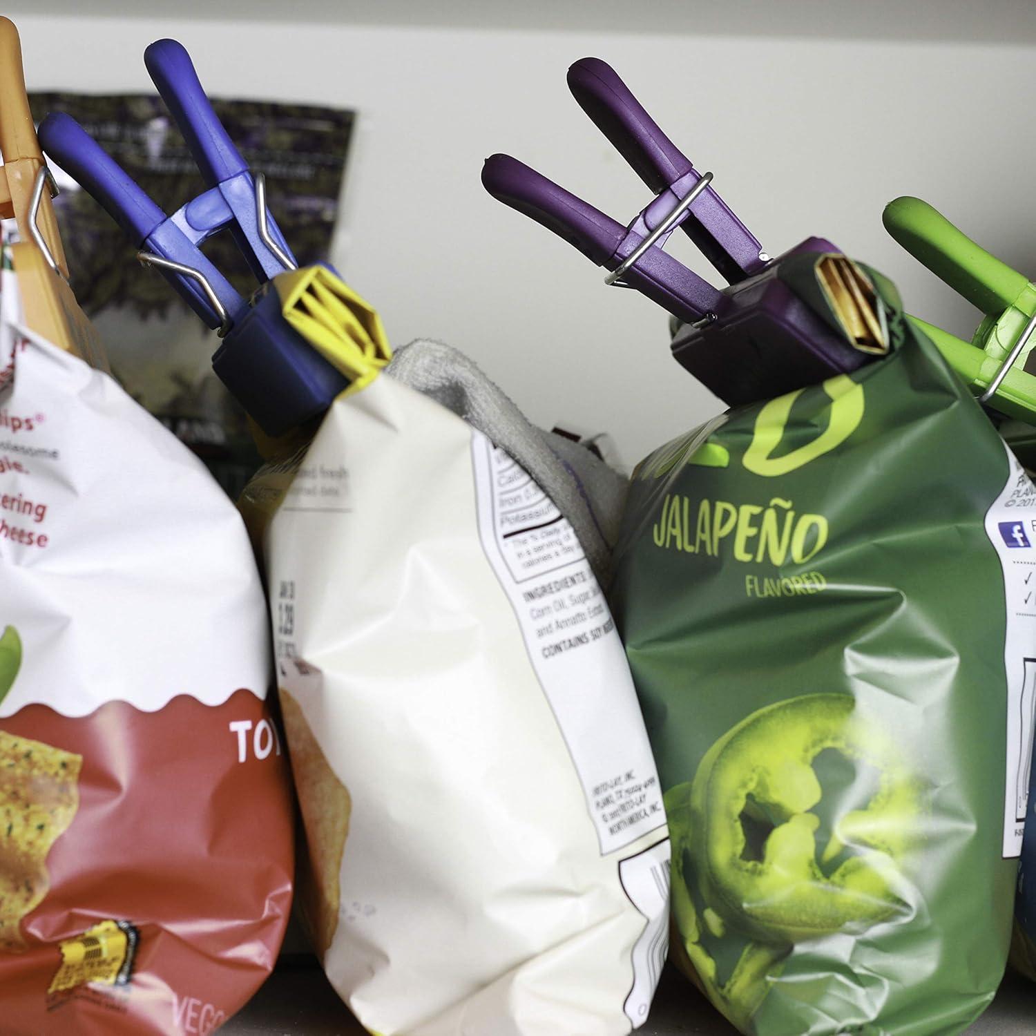 Juego de Clips de Bolsa Grande Chef Craft 4 Piezas Colores