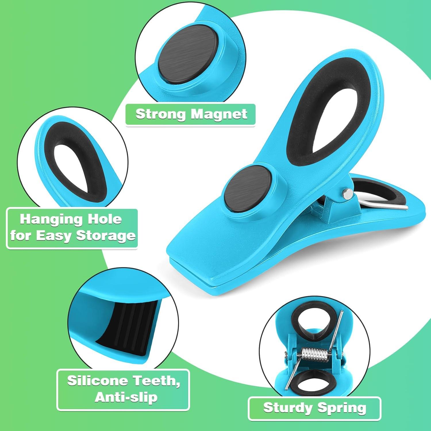 Clips Magnéticos de Bolsa VNDUEEY - 12 Piezas Azul