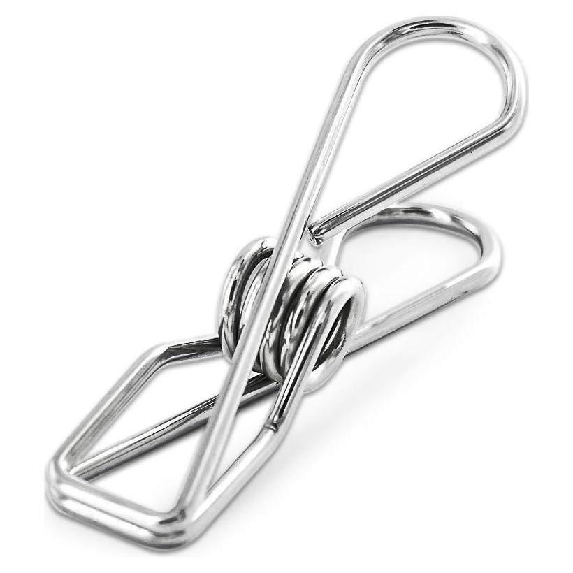 40 Pinzas de Ropa Acero Inoxidable FJCTER Duraderas