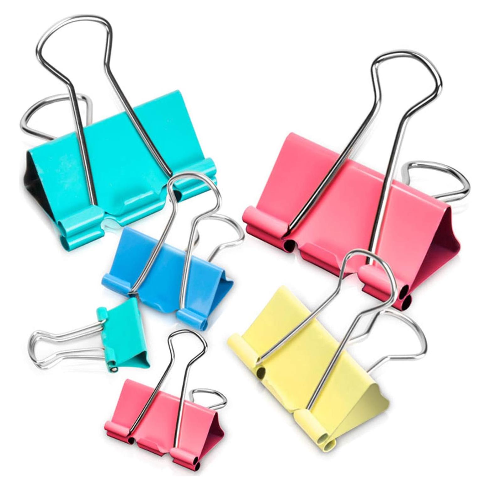 Clips de Carpeta Mearun Solar 100 Unidades Coloridos