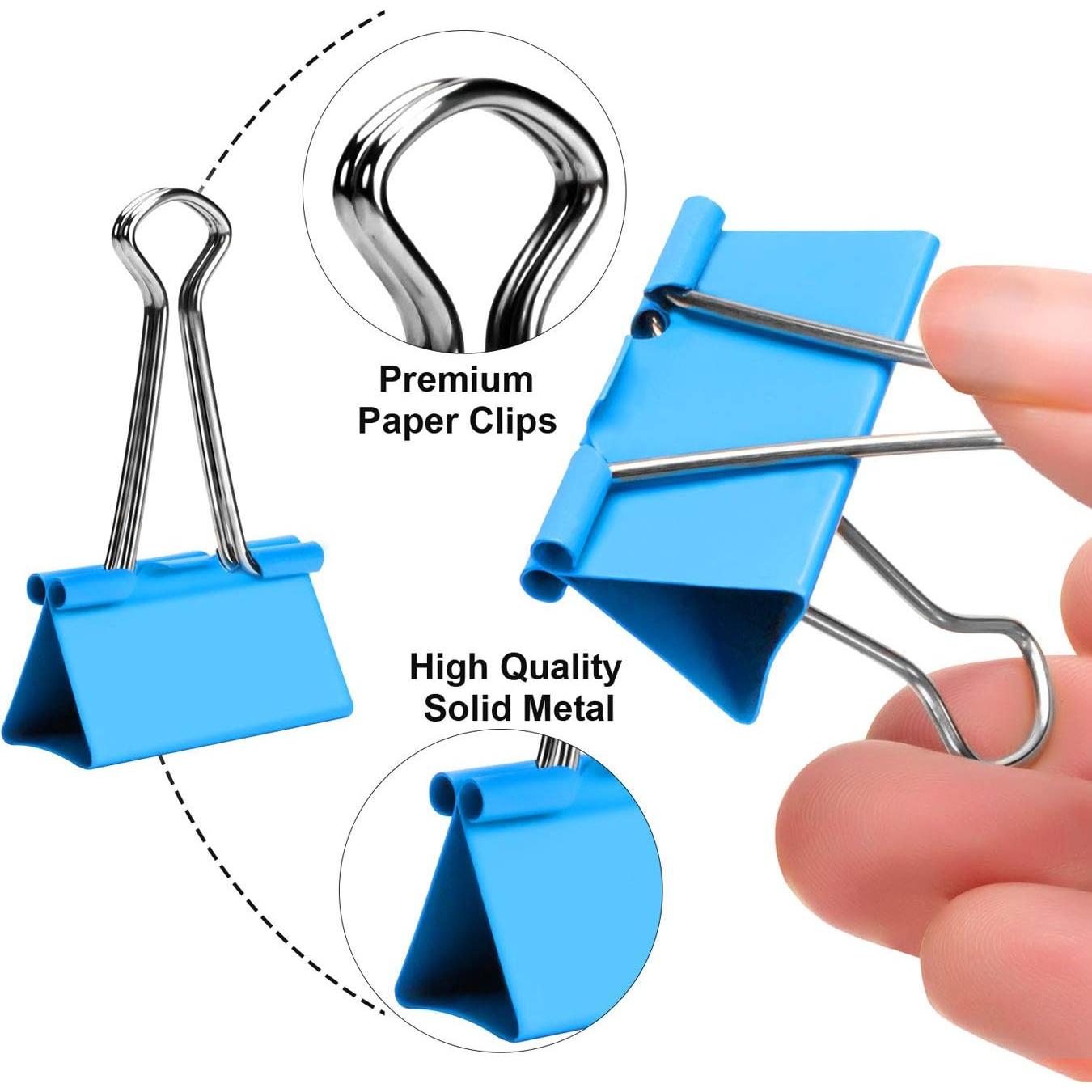 Clips de Carpeta Mearun Solar 100 Unidades Coloridos