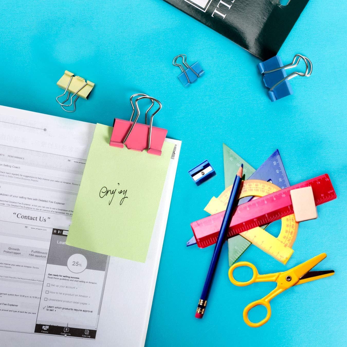 Clips de Carpeta Mearun Solar 100 Unidades Coloridos