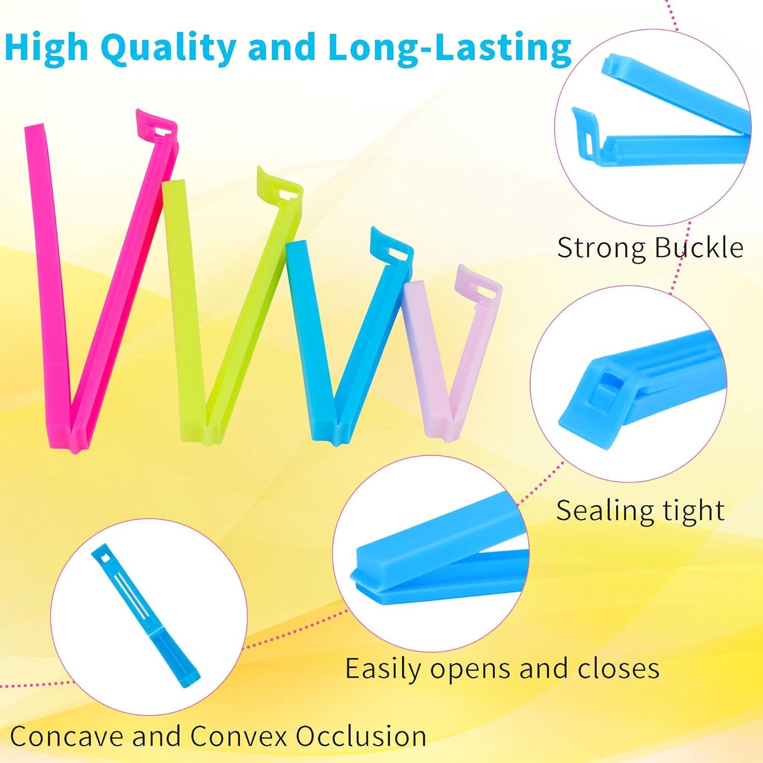 34 Clips de Plástico Reutilizables para Sellar Bolsas LVYOUIF