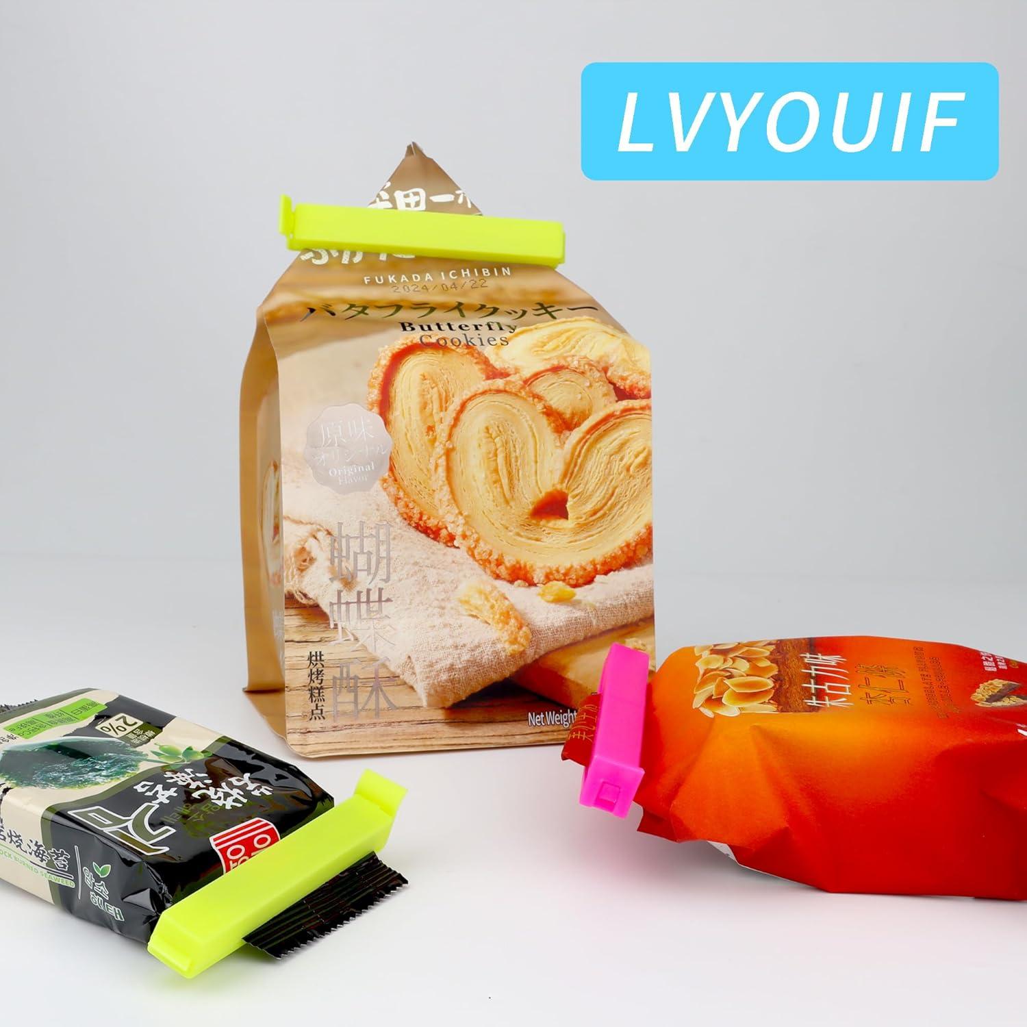 34 Clips de Plástico Reutilizables para Sellar Bolsas LVYOUIF