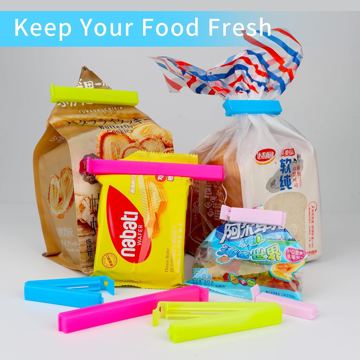 34 Clips de Plástico Reutilizables para Sellar Bolsas LVYOUIF