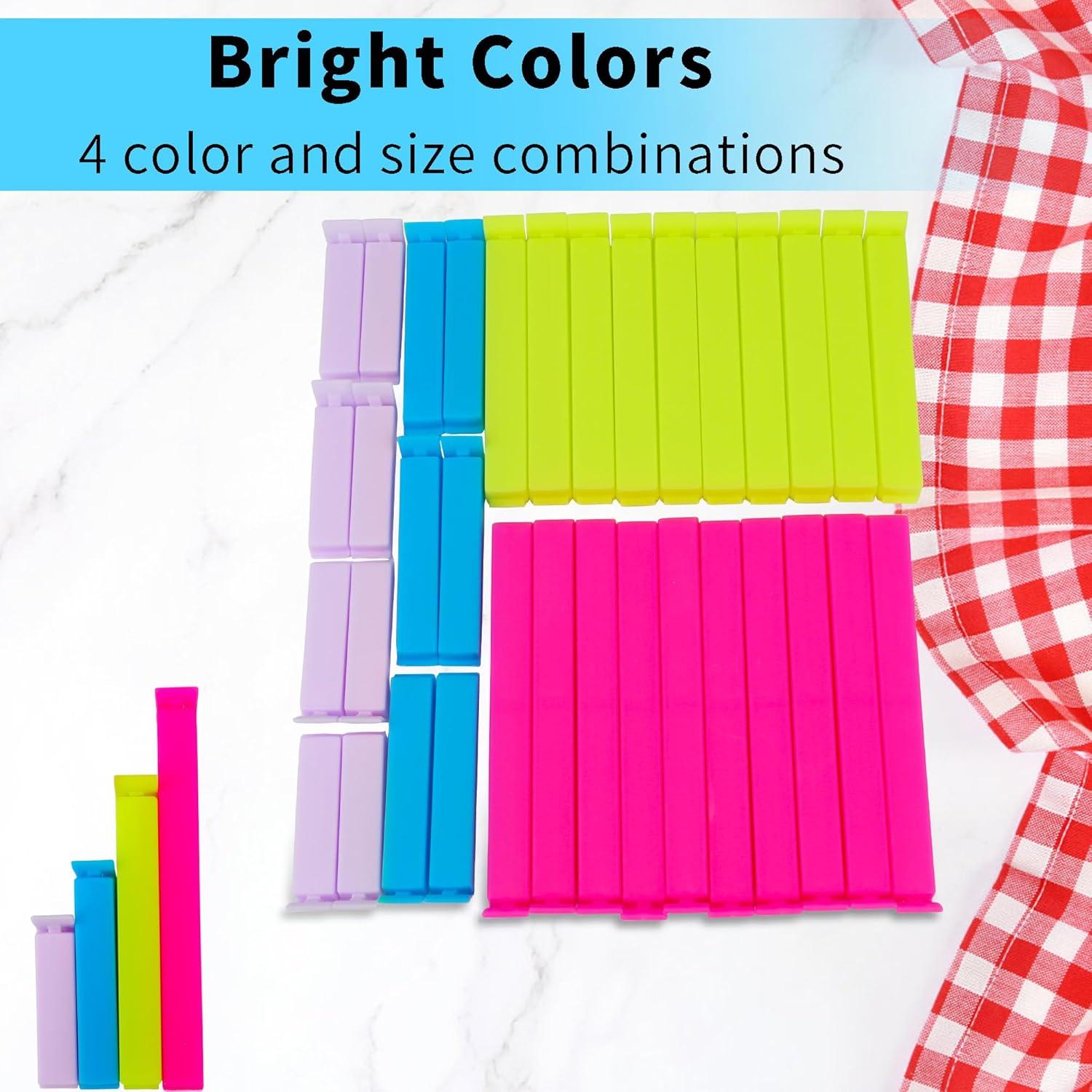 34 Clips de Plástico Reutilizables para Sellar Bolsas LVYOUIF