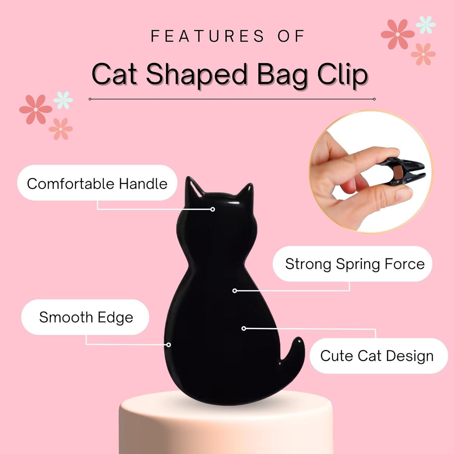 Set de 6 Clips de Gato LOVE LOVE JAPAN para Bolsas