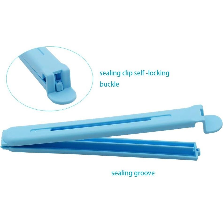 12 Clips de Sellado Aiamo para Bolsas de Comida Multicolor