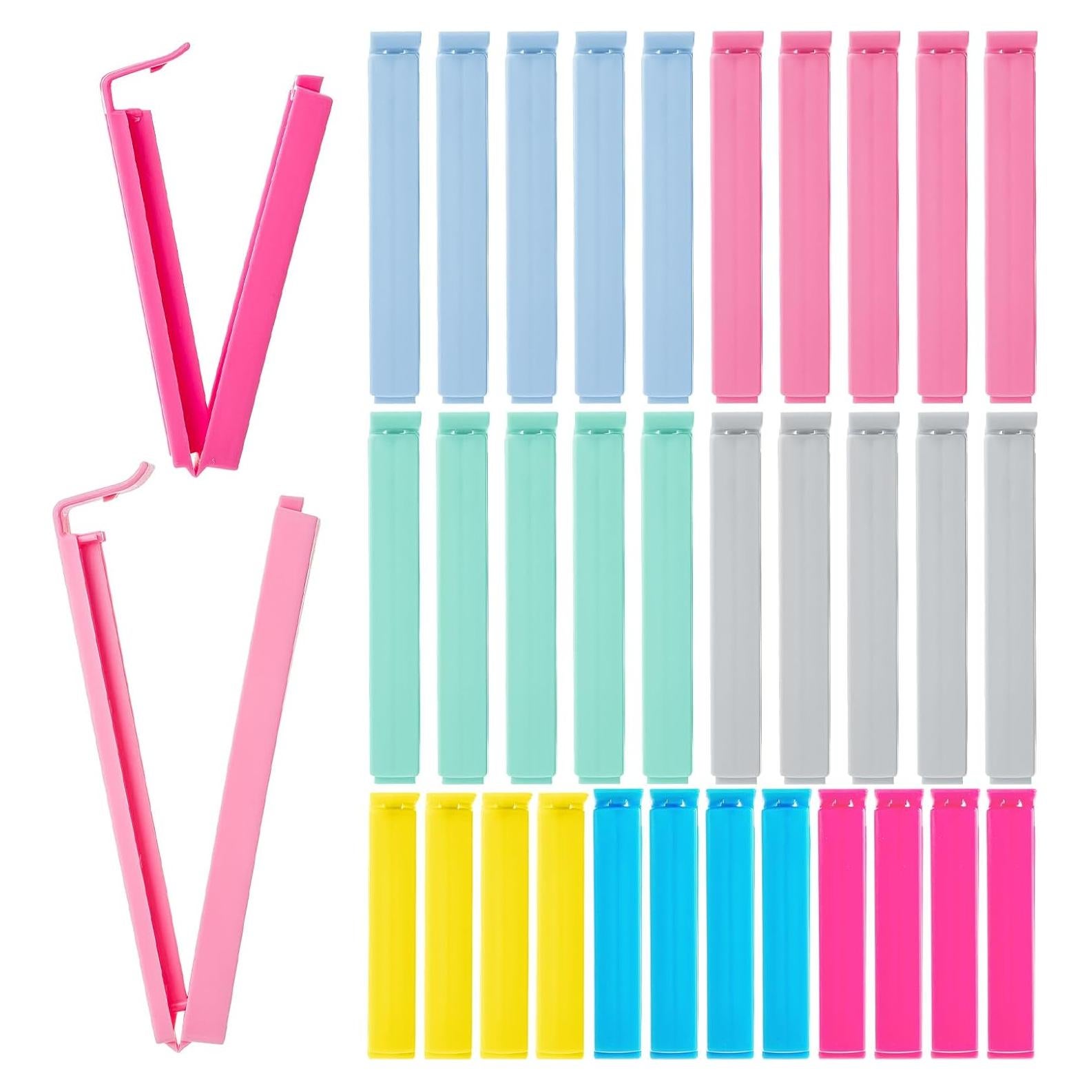 Clips para sellar bolsas de comida Mr. Pen, 32 piezas, 2 tamaños