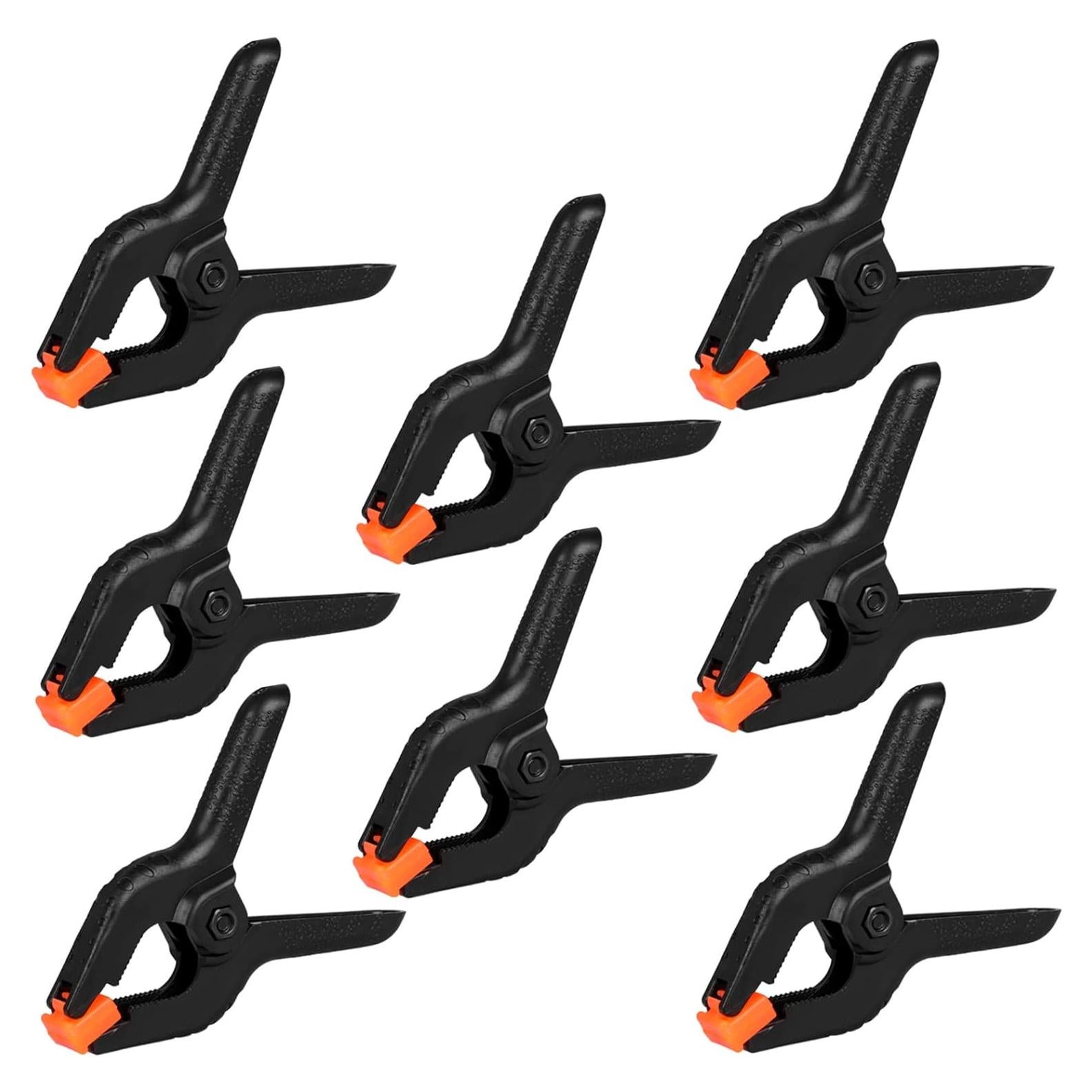 Paquete de 12 abrazaderas de resorte Romeda 8.89 cm Negro