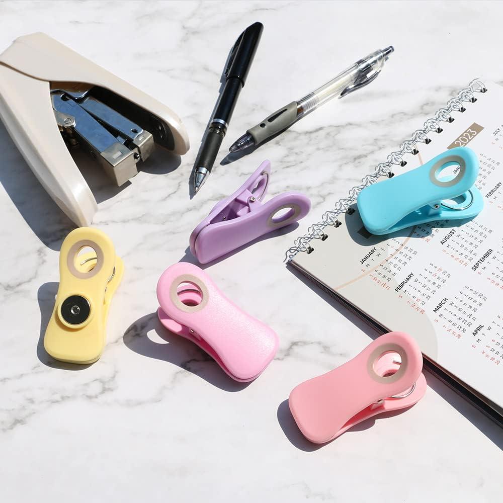 Clips Magnéticos Hasanni para Comida - Paquete de 10 Colores Pastel