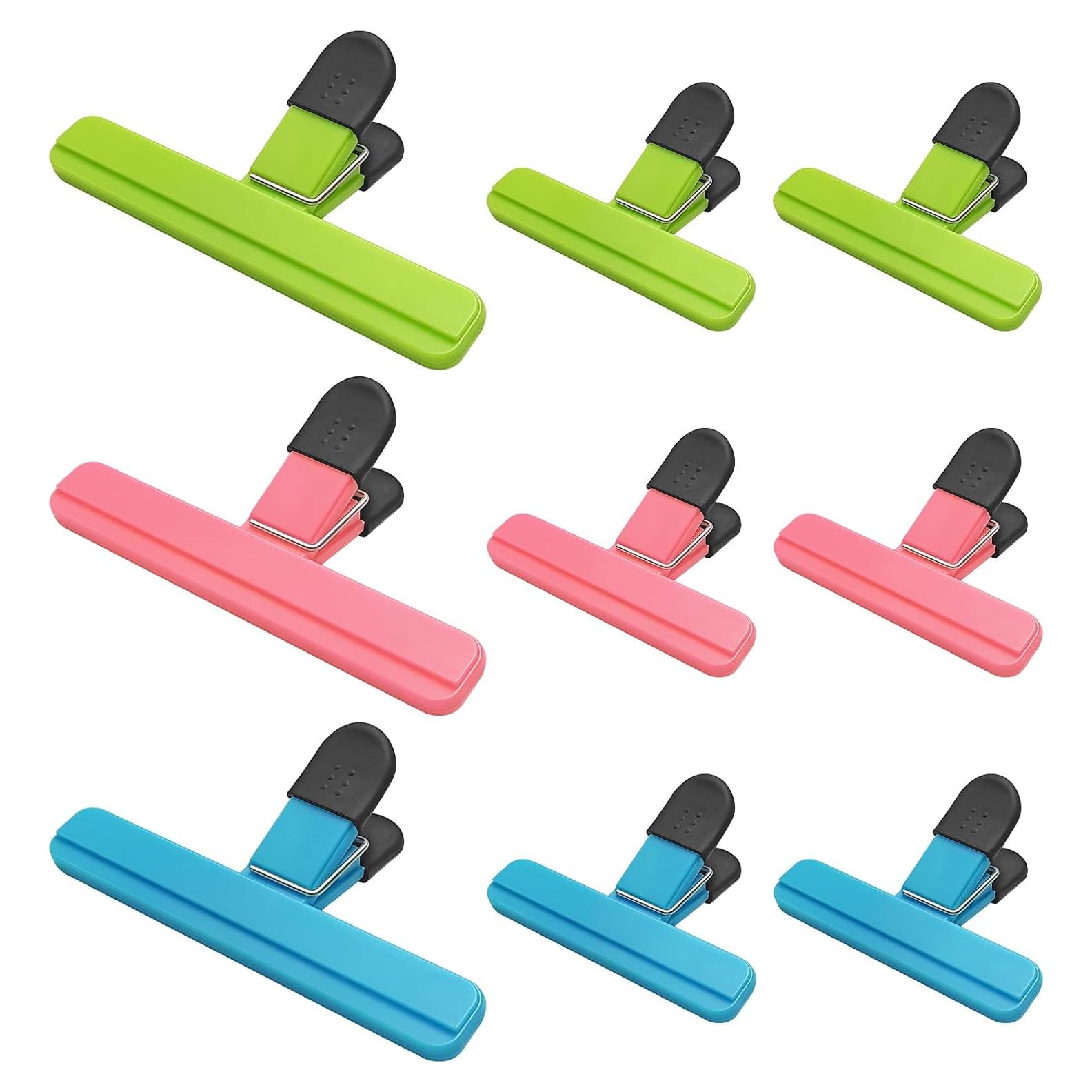Clips de Sellado de Alimentos ALLTOP 9 Pcs - Apertura Ancha