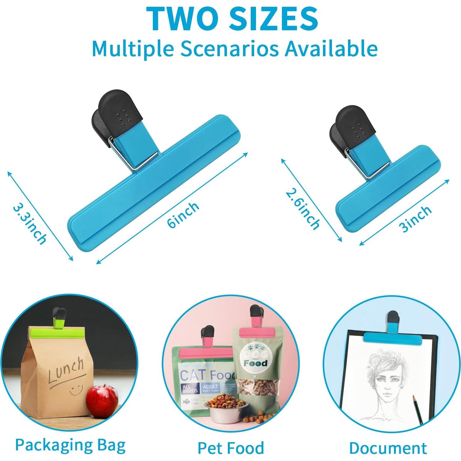 Clips de Sellado de Alimentos ALLTOP 9 Pcs - Apertura Ancha