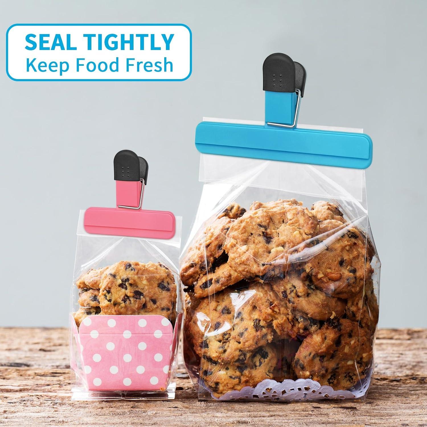 Clips de Sellado de Alimentos ALLTOP 9 Pcs - Apertura Ancha